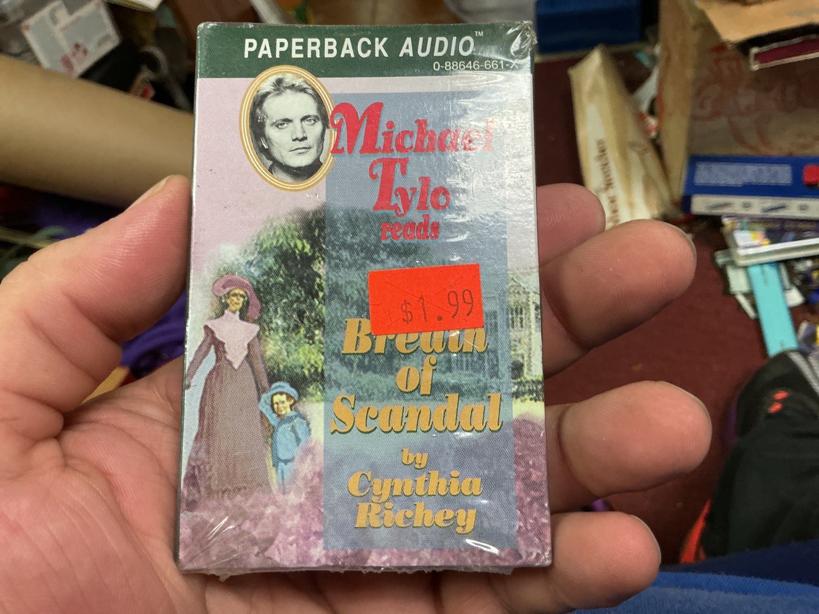 Vintage sealed paperback audio Breath of Scandal Michael Tylo reads Cassette