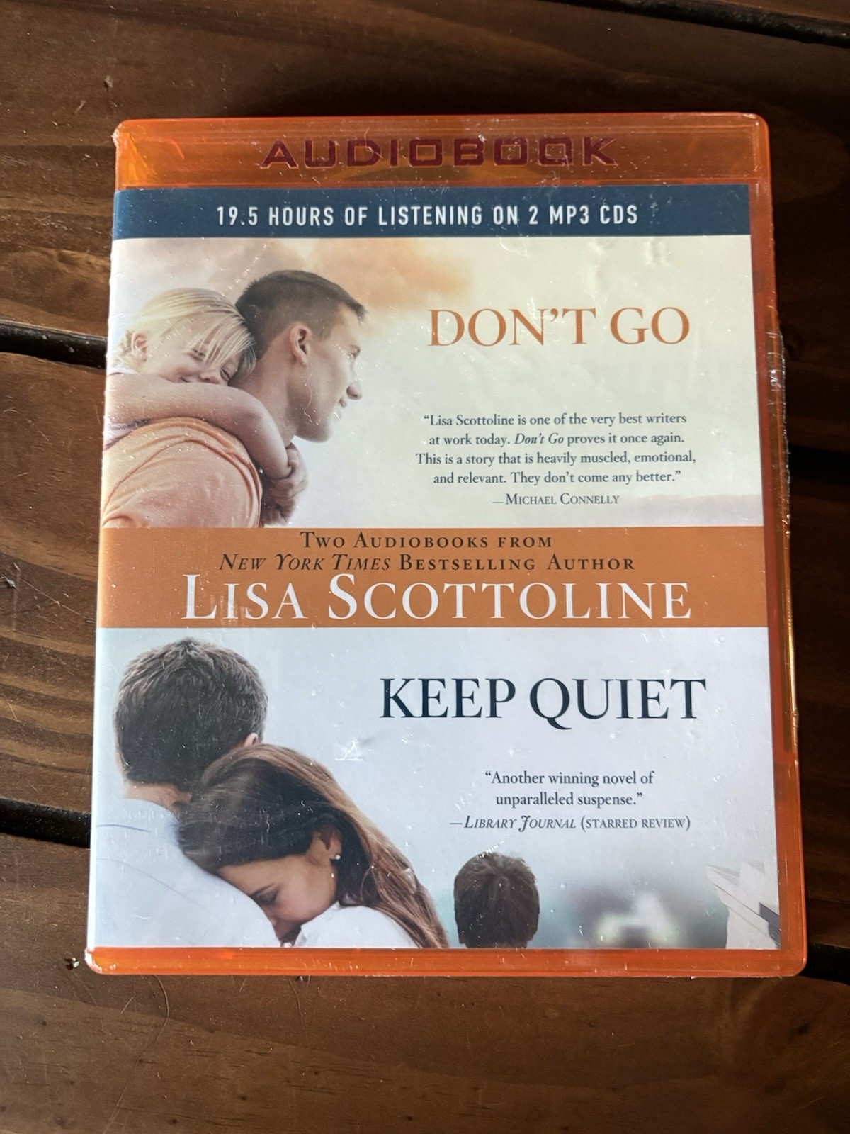 Don’t Go / Keep Quiet Unabridged Lisa Scottoline MP3 AUDIO BOOK CD suspense NEW