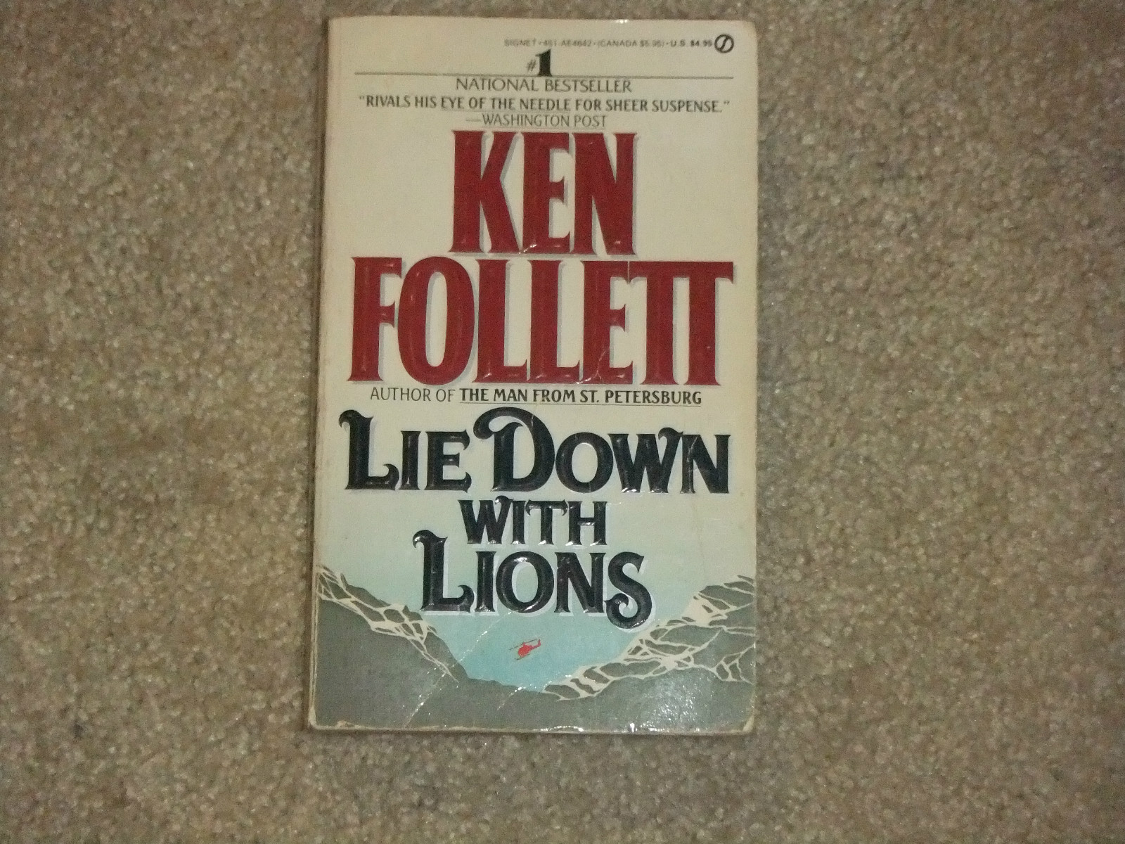 Ken Follett LIE DOWN WITH LIONS hc/dj/stated /Espionage/Military