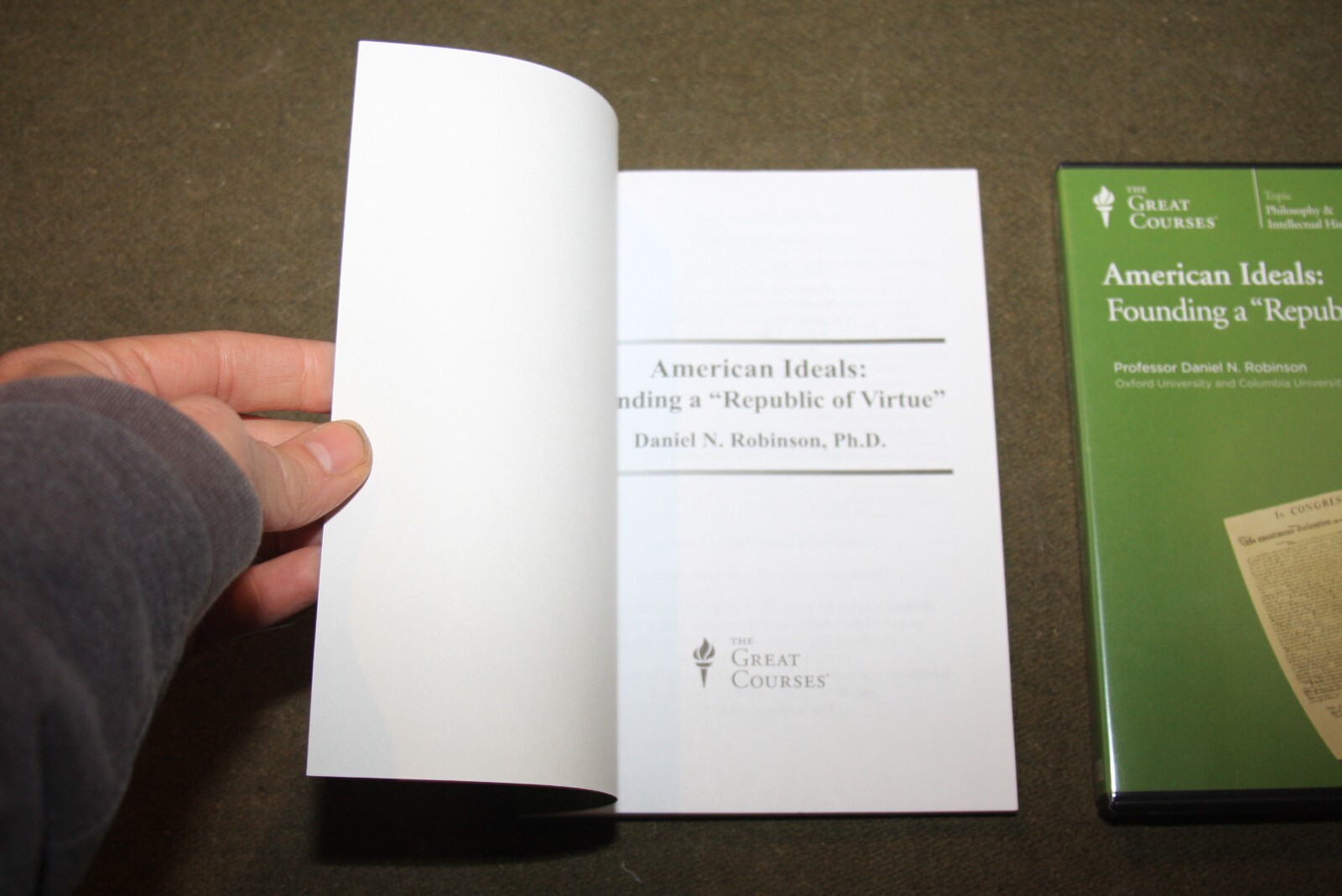American Ideals: Founding a Republic of Virtue: Great Courses 6 CD Set w/ Book