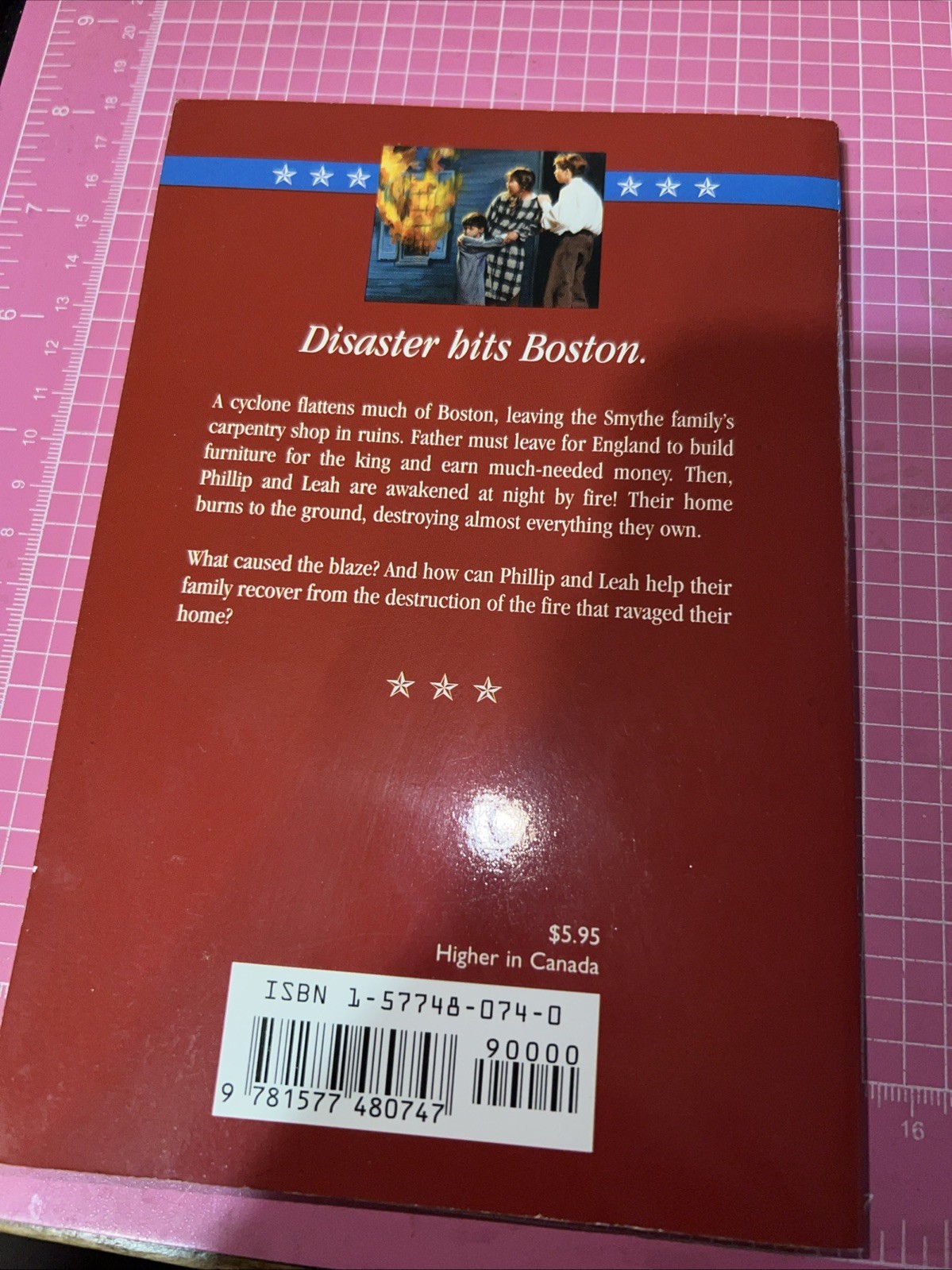Fire by Night: The Great Fire Devastates Boston (The American Adven — ACCEPTABLE