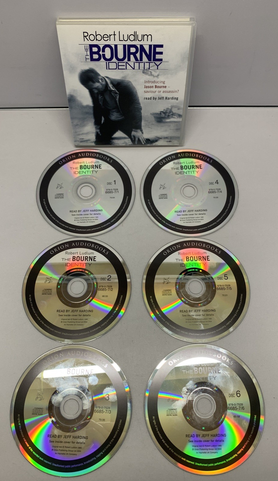 The Bourne Identity by Robert Lidlum Thriller CD Audio Book 6CDs 7 hours Play