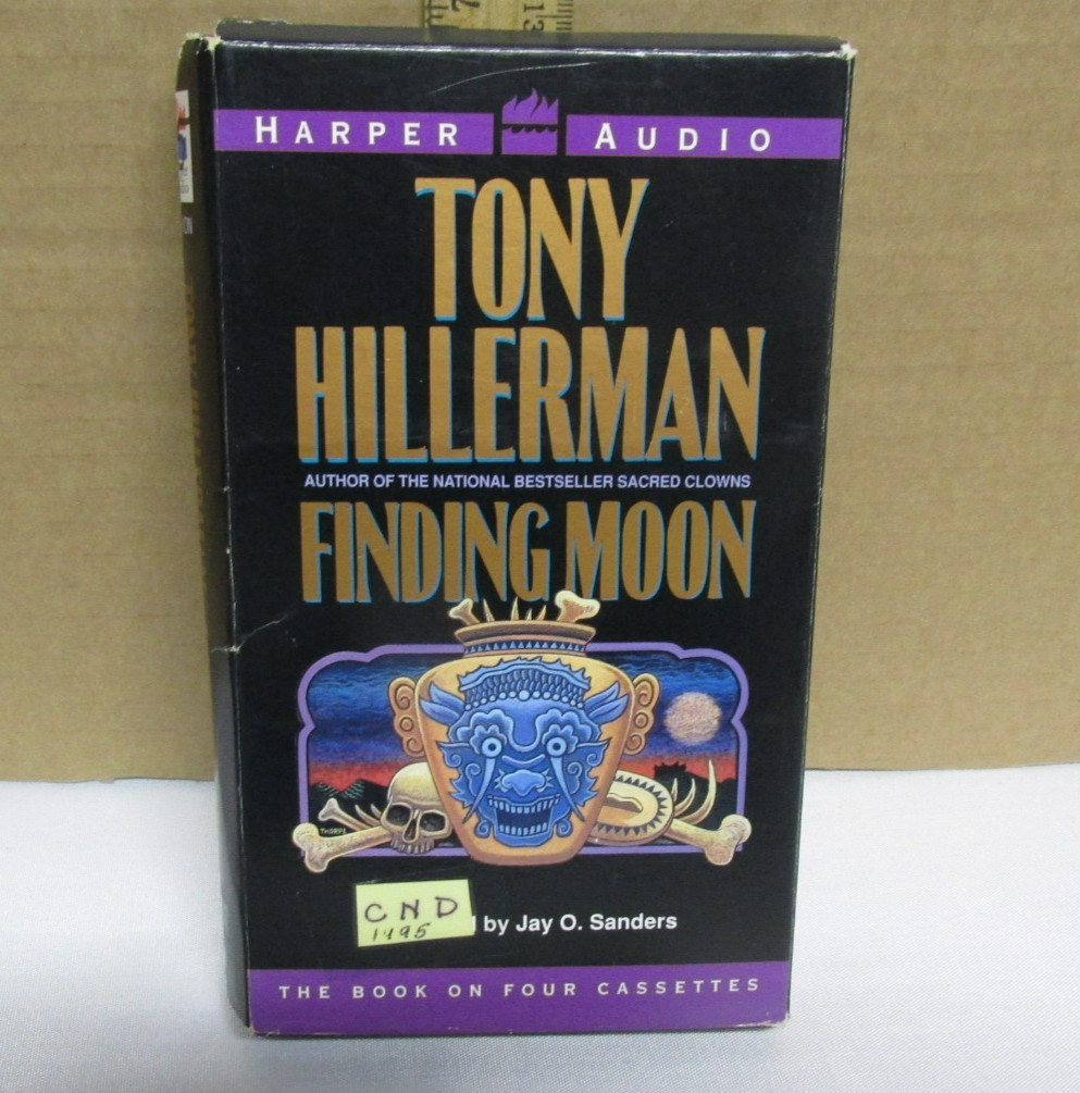 Audio Book — Finding Moon — Tony Hilleerman — Harper Audio — 4 cassettes -1995