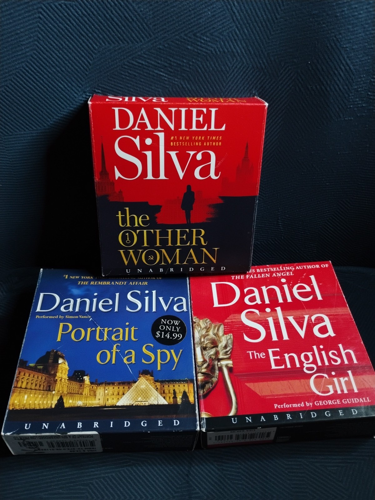 DANIEL SILVA: THE OTHER WOMAN + PORTRAIT OF A SPY + THE ENGLISH GIRL — CD Audio