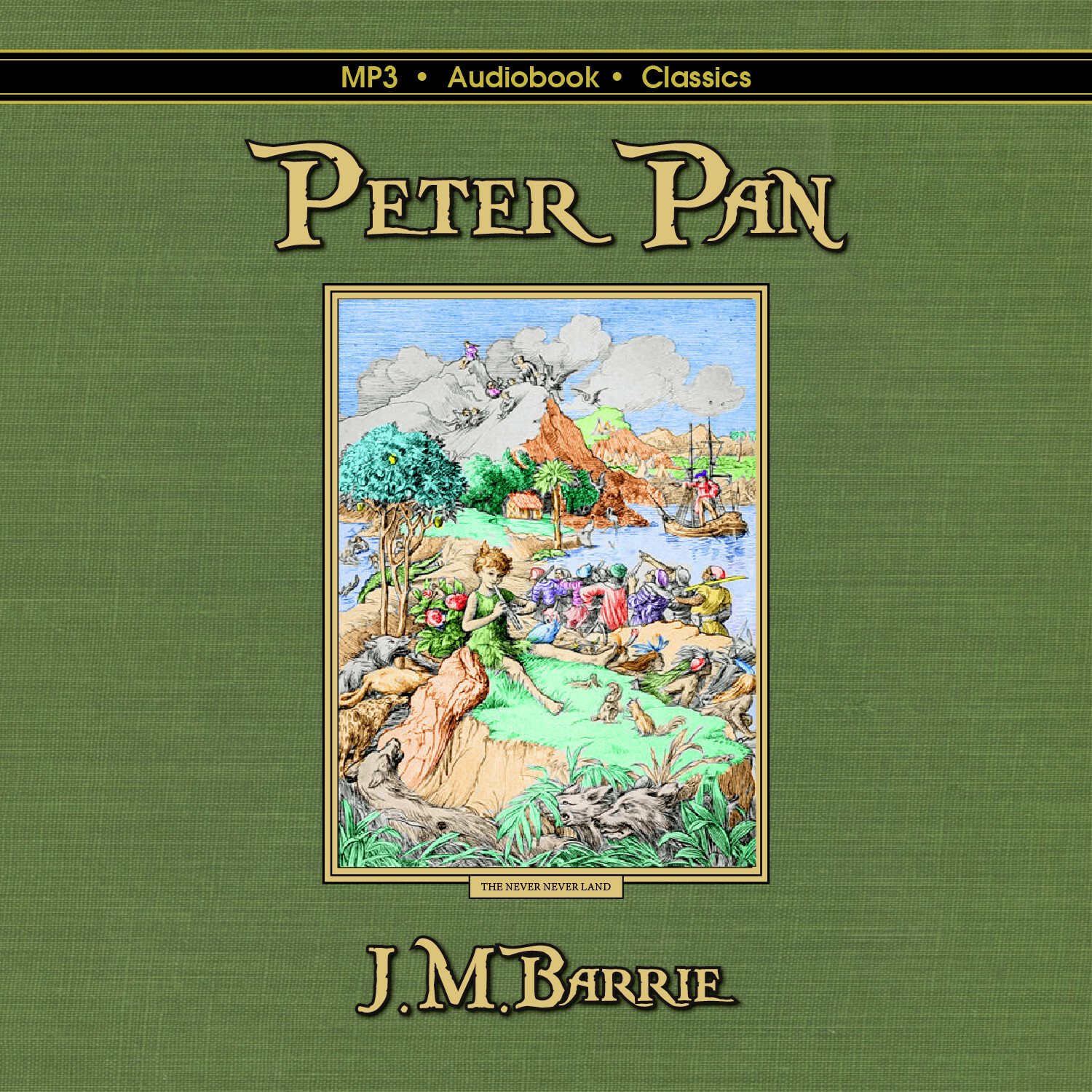 Peter Pan — Unabridged MP3 CD Audiobook in CD jacket