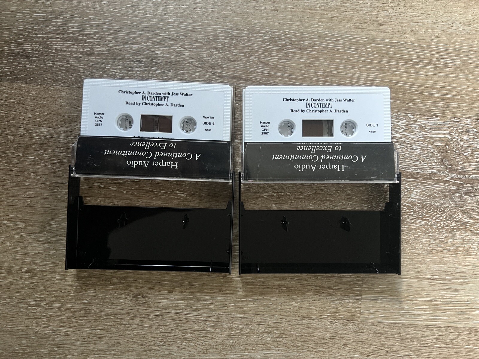 In Contempt Jess Walter and Christopher Darden Audiobooks (1996, Two Cassettes)