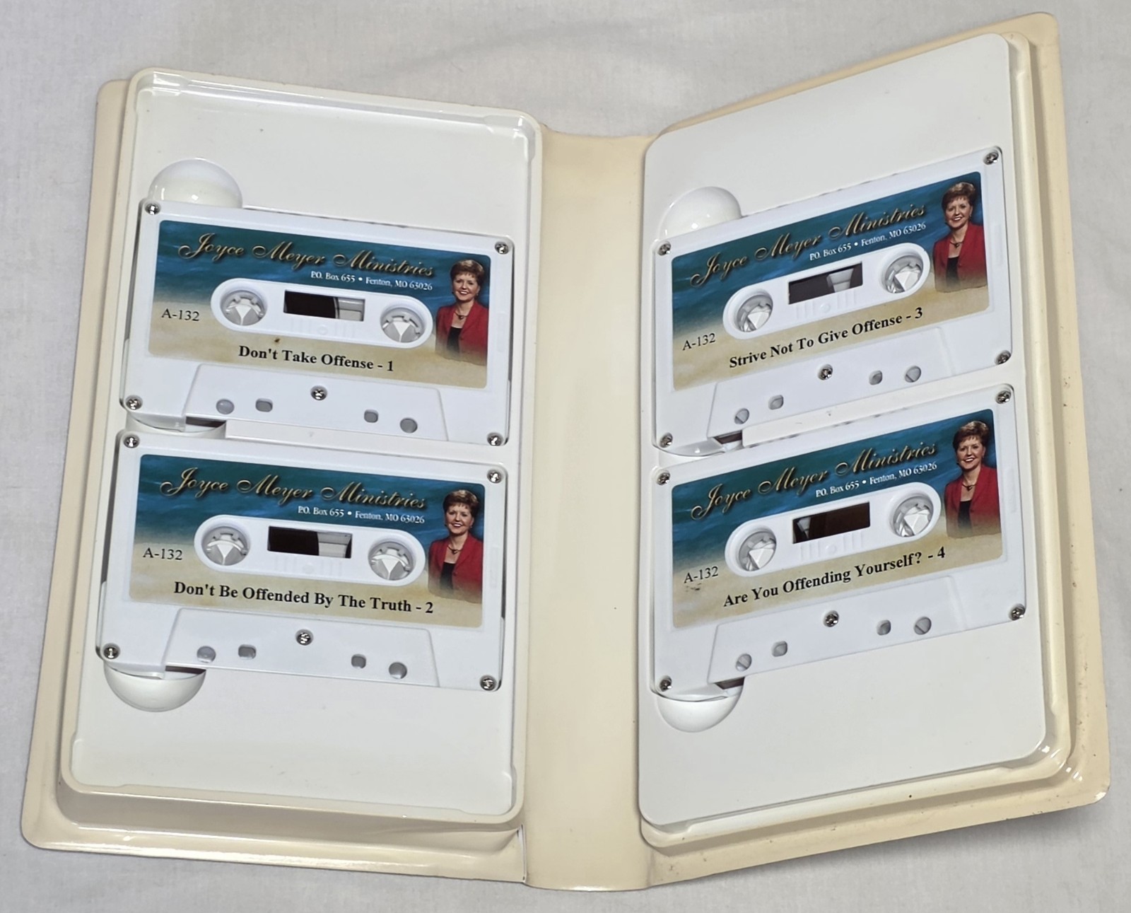 Lot of 3 Joyce Meyer Cassette Tape Sets *Improving Relationships Exposing Strife