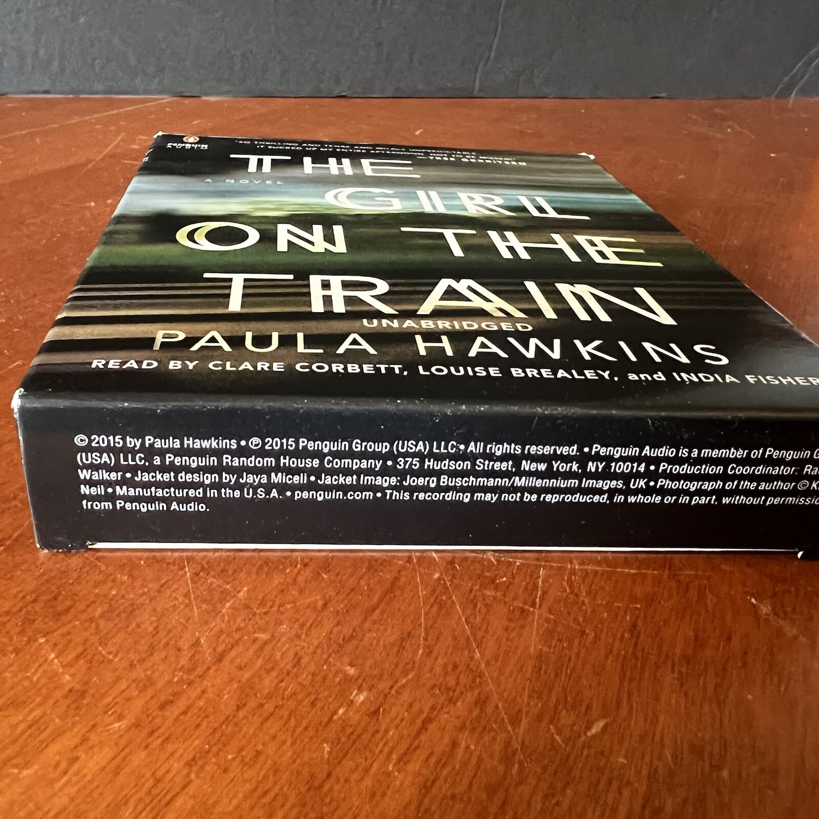 The Girl on the Train Audio Book CD Set Paula Hawkins Unabridged Fiction Novel
