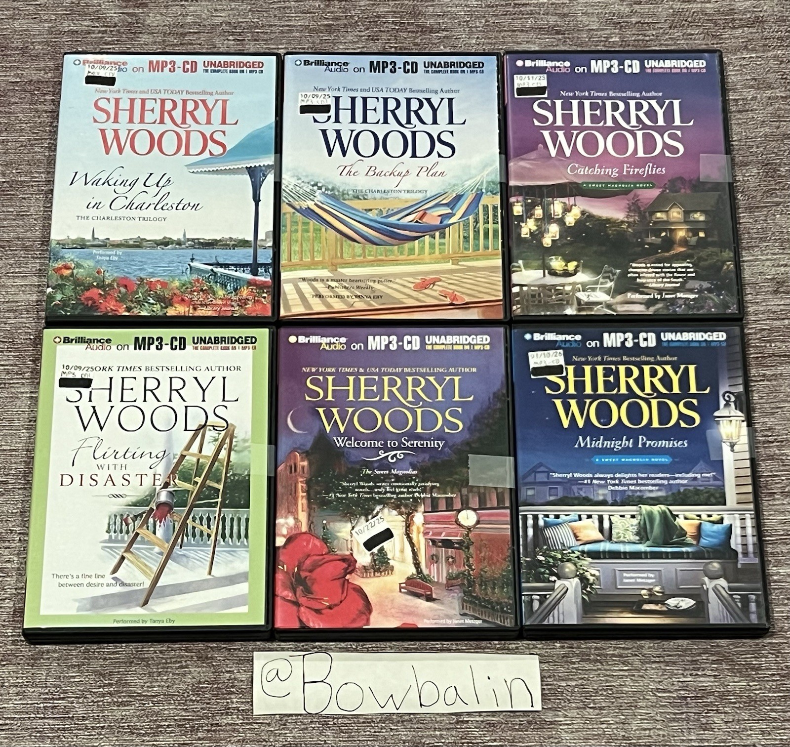Sherryl Woods Romance Books (Brilliance Audio MP3-CD Set Of 6, 2010) Great !