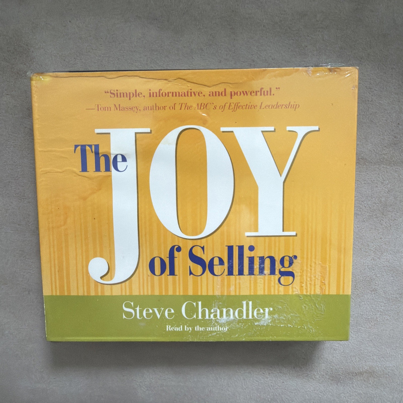 Joy of Selling by Steve Chandler (2003, Compact Disc)