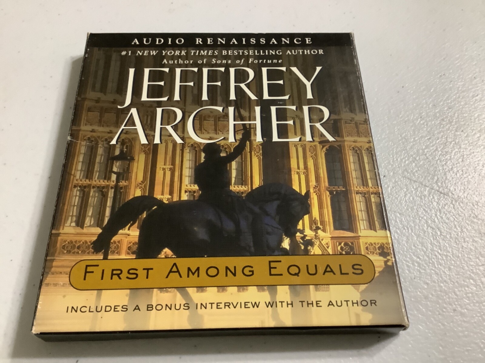 First Among Equals by Jeffrey Archer Audiobook 3 CD Set Read by Martin Jarvis