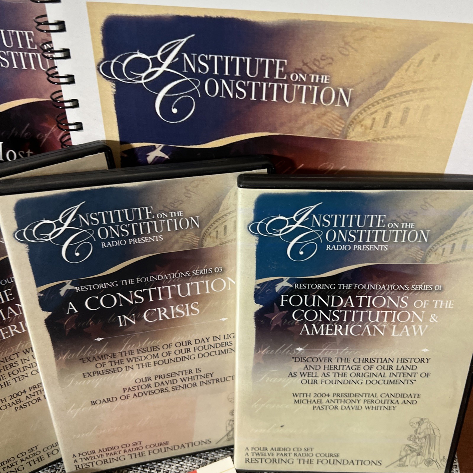 Institute On The Constitution Lecture Kit Books And Audio CDs And DVD