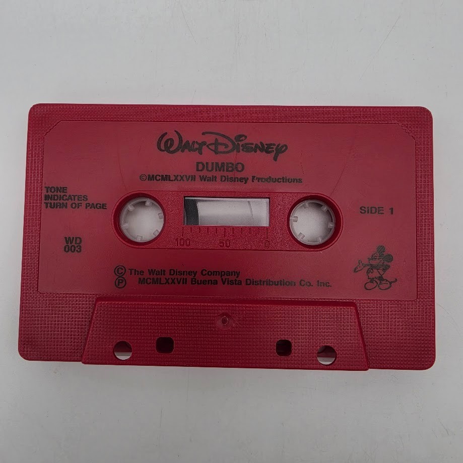 Walt Disney Read Along Cassette Tapes 2 Original The Jungle Book and Dumbo 1988