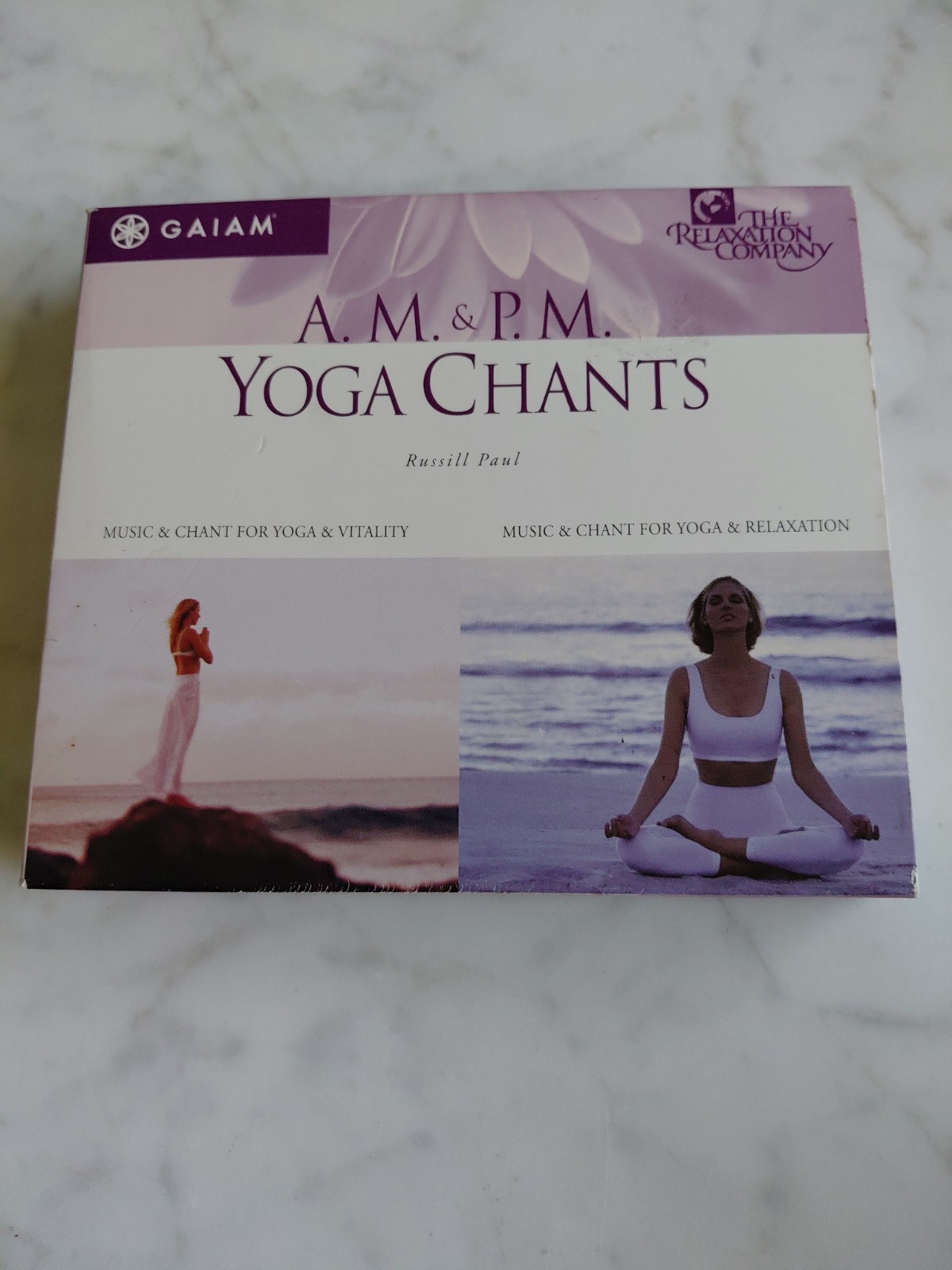 Gaiam A.M. & P.M. Yoga Chants 2-CD Set by Russill Paul Meditation Relaxation