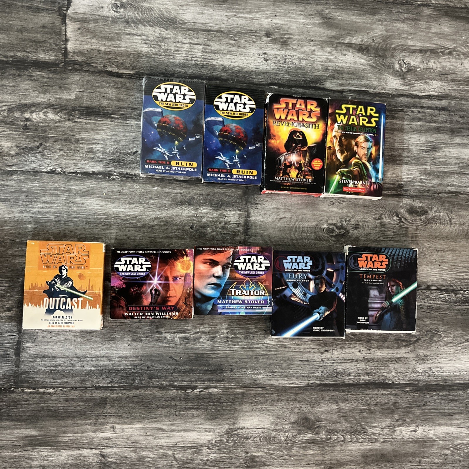 Star Wars Audio Cassettes and CD lot of 9 mix