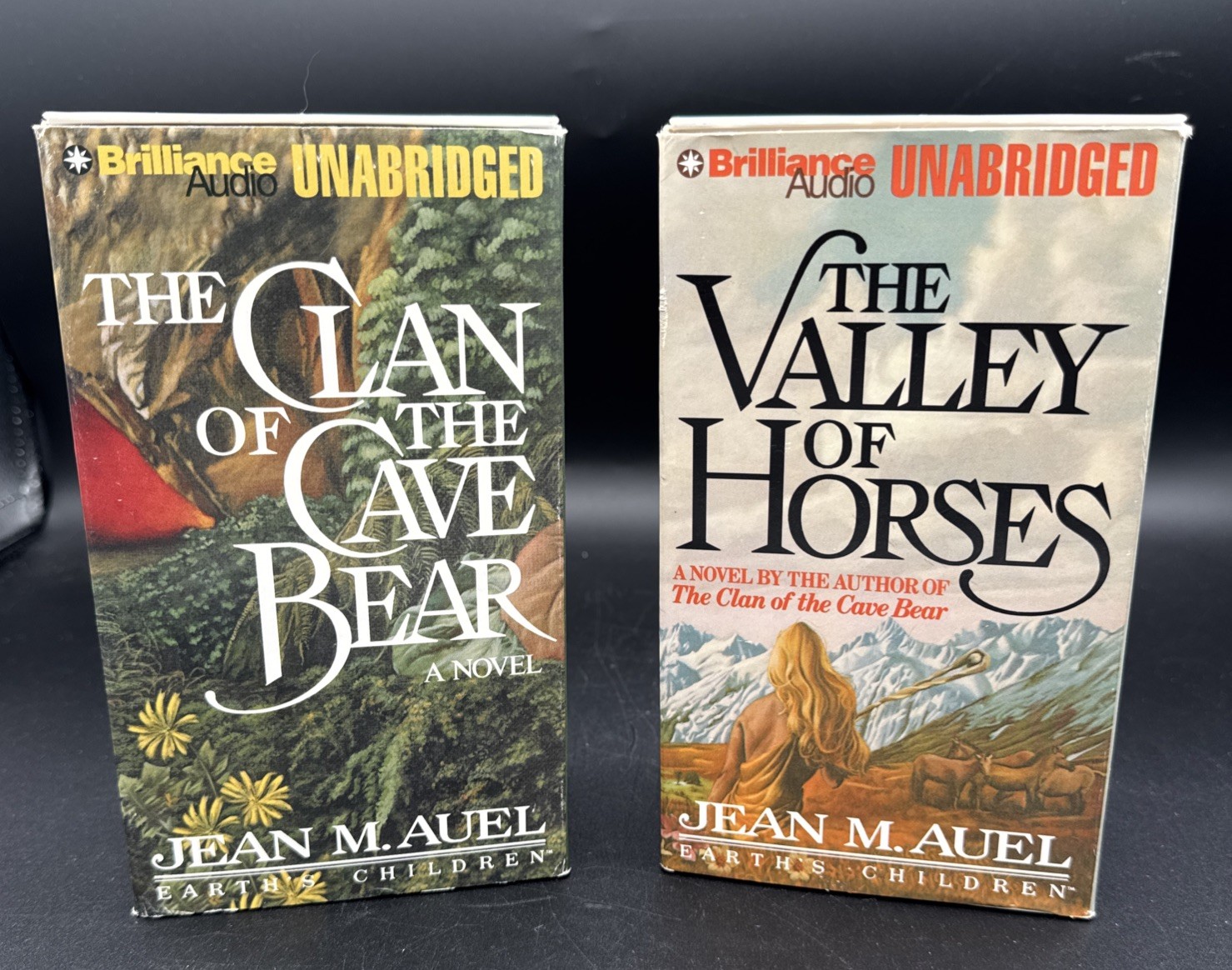 Clan of the Cave Bear & Valley Of Horses Jean M. Auel (1999, Audio Cassettes)