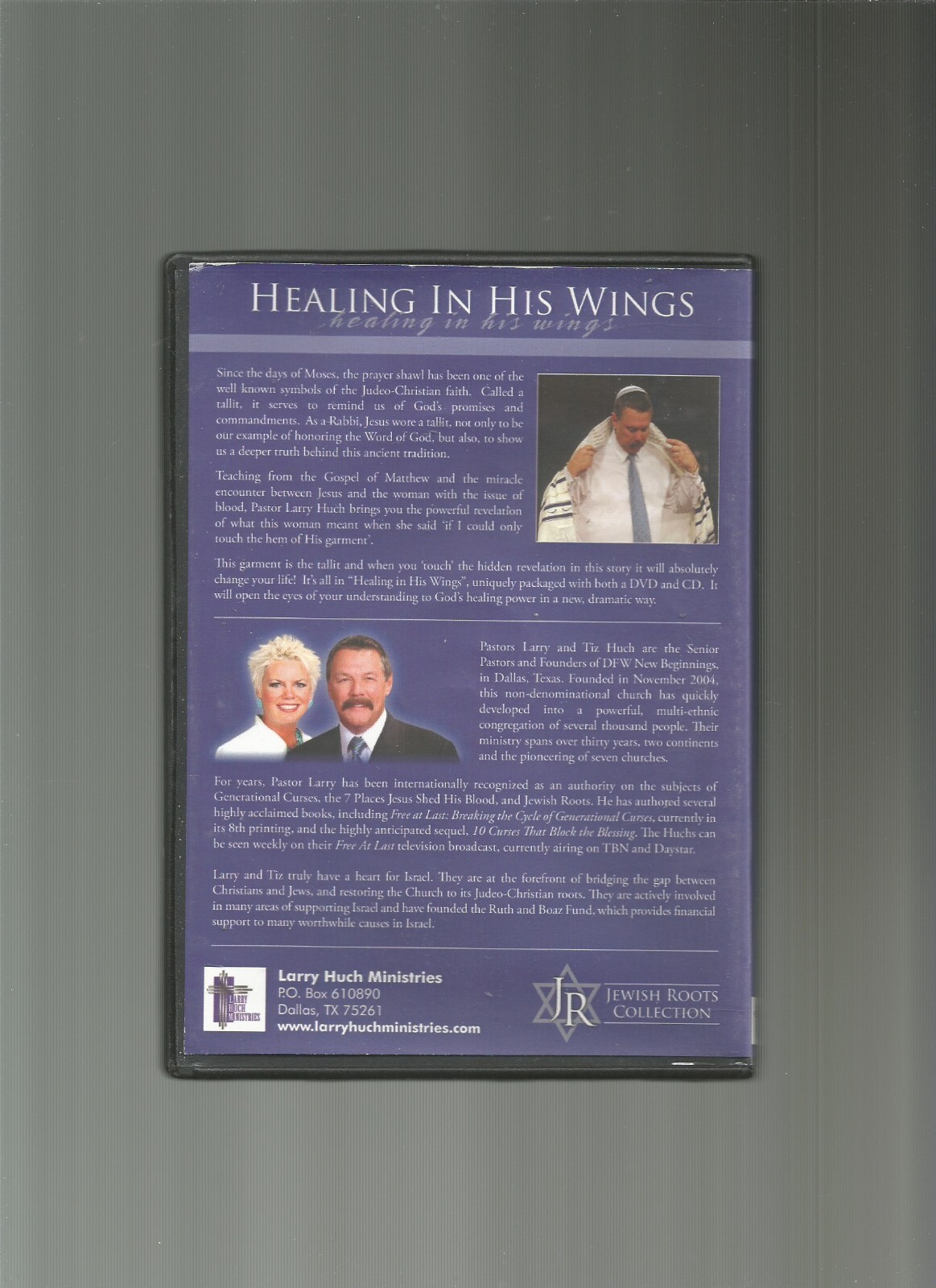 Larry Huch — Healing In His Wings — Jewish Roots (CD/DVD Set, 2007), DVD