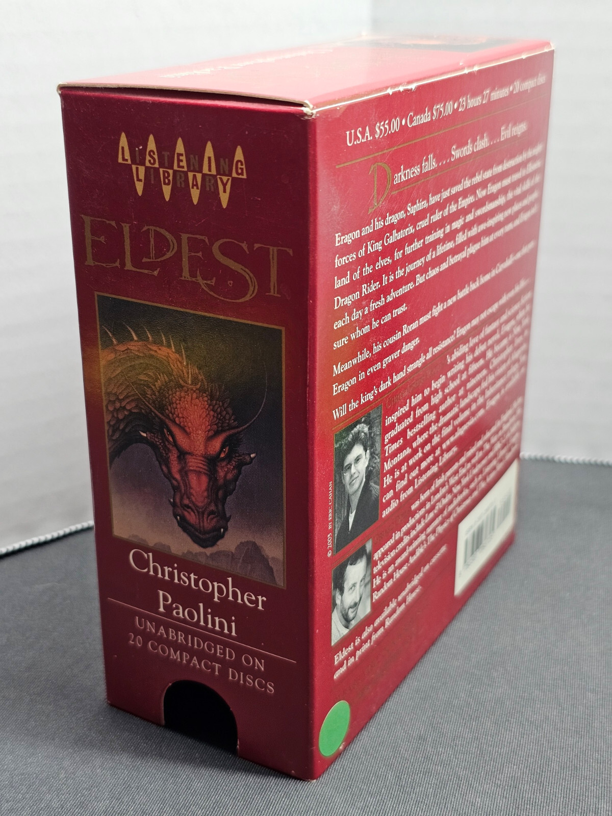 Christopher Paolini Inheritance Book 2 Eldest Audio CD Audiobook Unabridged