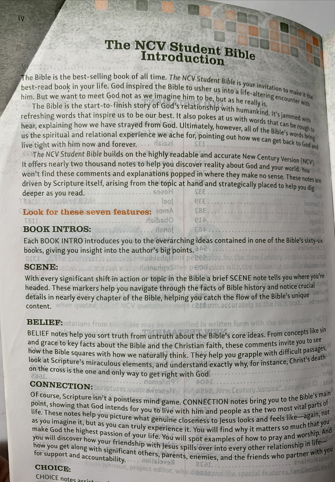 NCV Student Bible Paperback New Century Version Good+