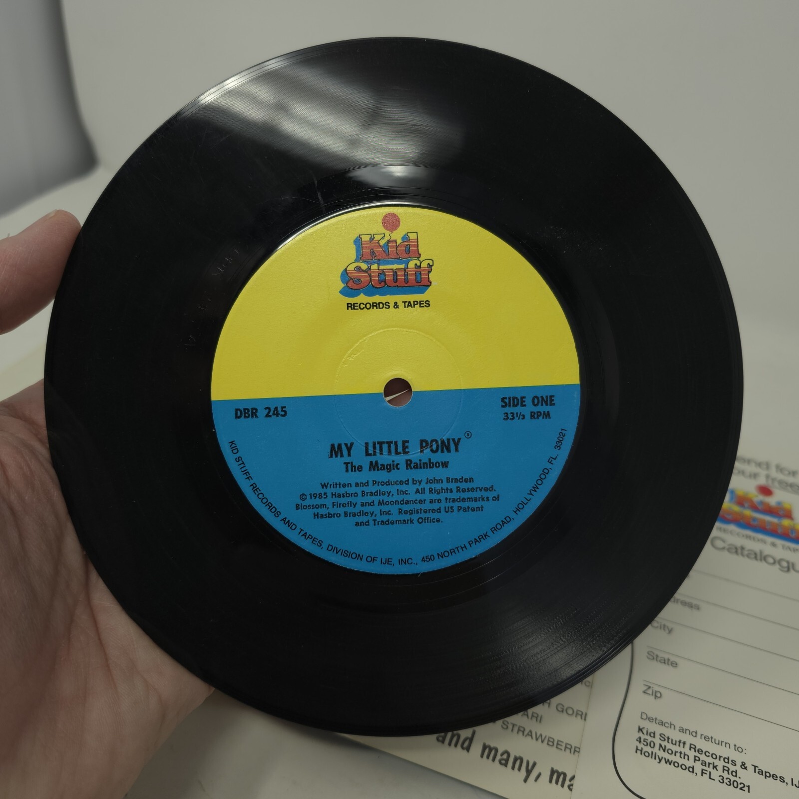 My Little Pony — The Magic Rainbow Book with Record — Read-Along Book 1985