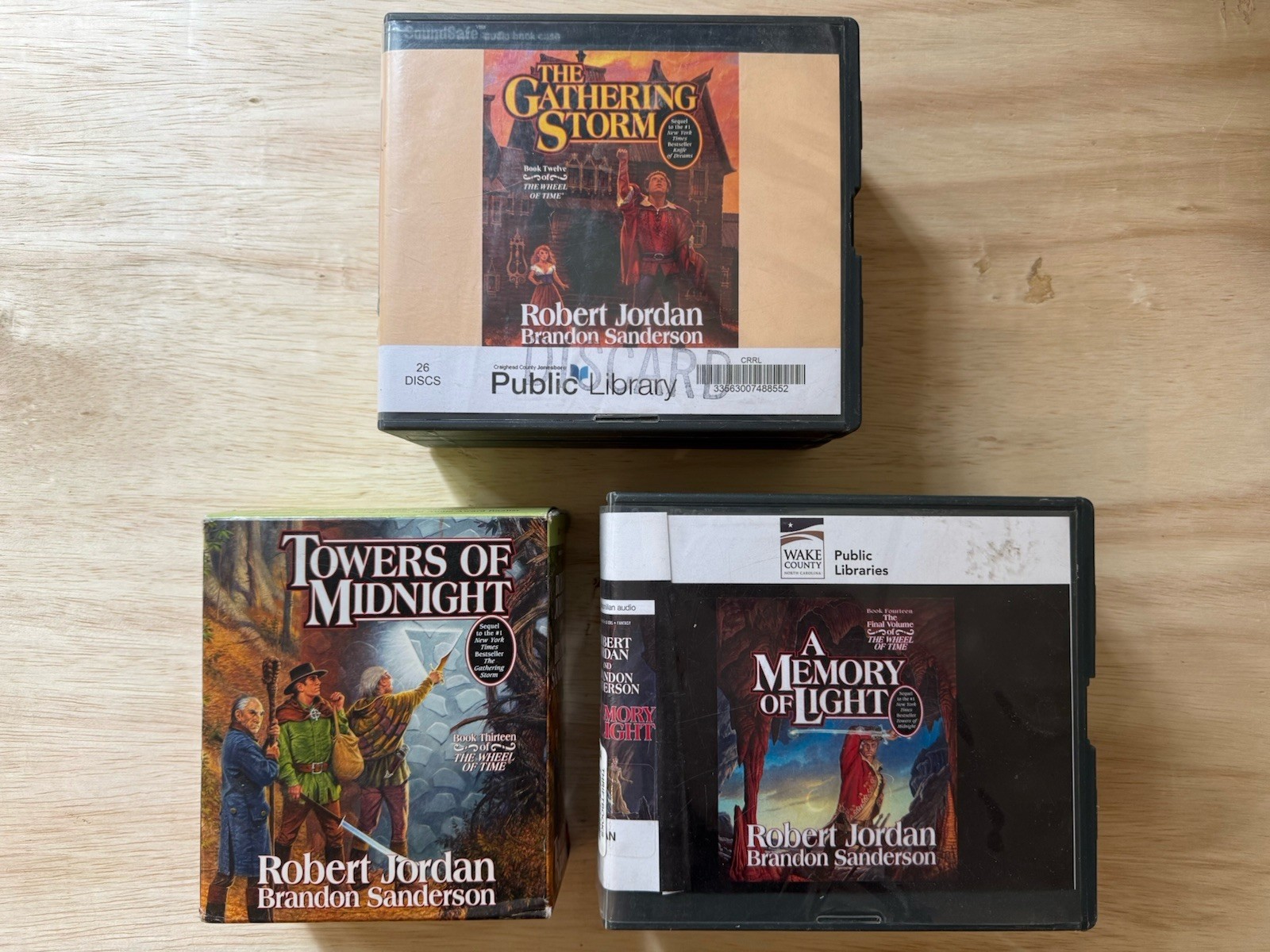 Robert Jordan The Wheel of Time Audiobook CD Books 12, 13 + 14 Towers + Memory