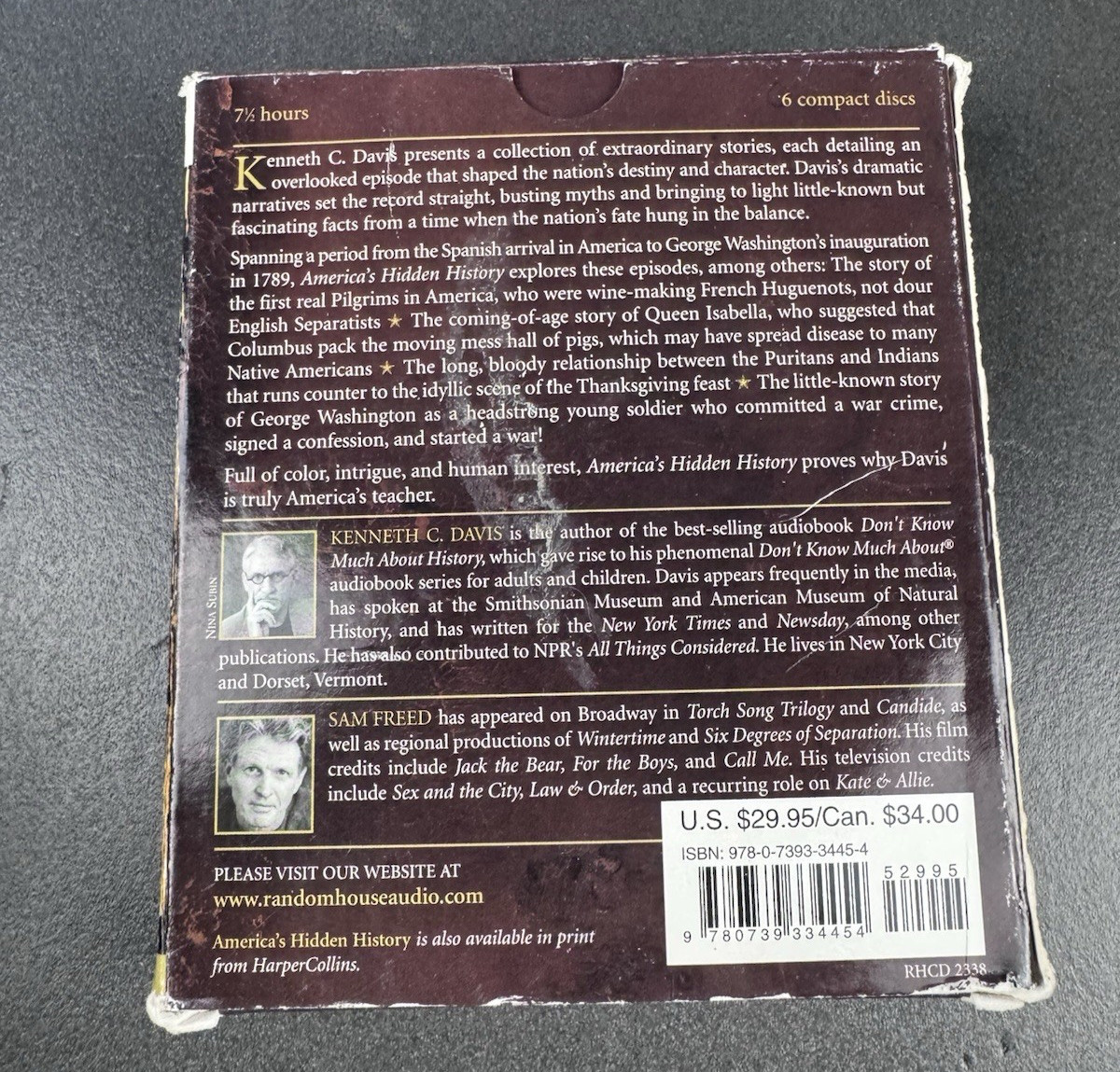 6 US History Audio Book CDs Mayflower 1491 Gettysburg Lincoln Lot