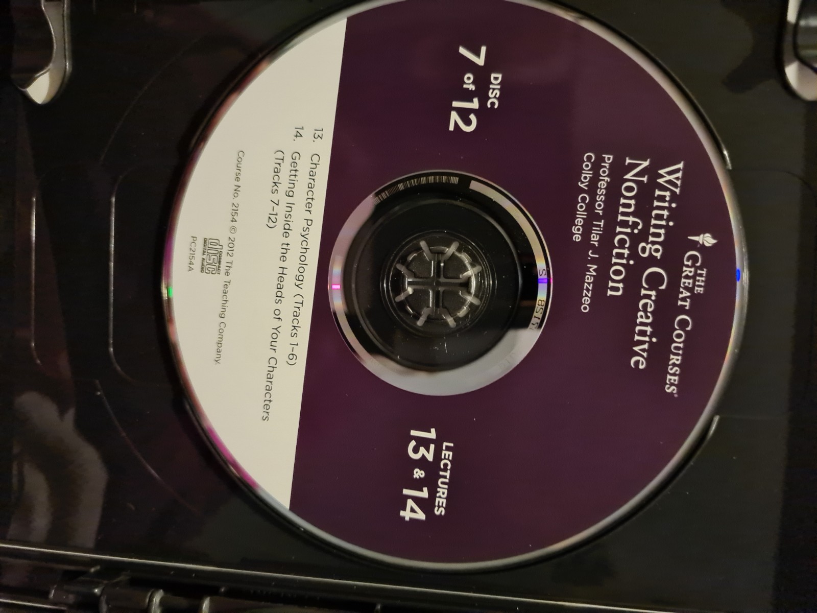 Great Courses Writing Creative Nonfiction 12 Audio CDs Book Tilar Mazzeo Author