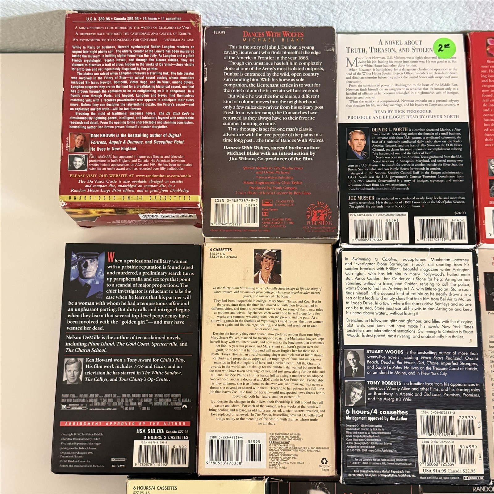 Lot Of 11 Mystery Thriller Suspense War Historical Fiction Audiobooks Cassettes