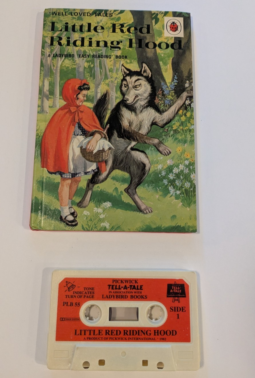 LITTLE RED RIDING HOOD Pickwick Tell-a-Tale Ladybird Easy Reading Book Cassette