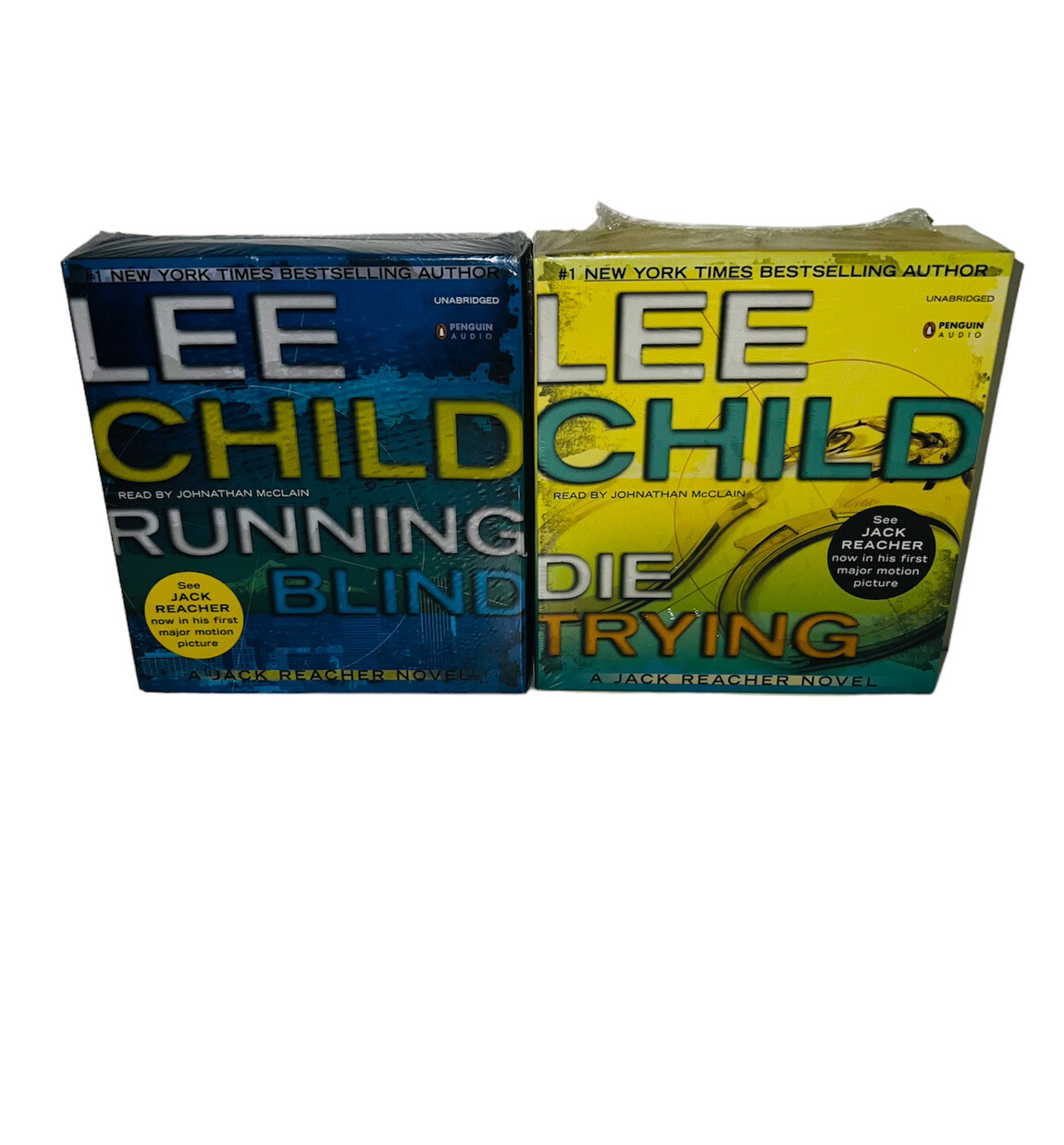 Lot of 2 Lee Child Audiobook CDs Running Blind & Die Trying Jack Reacher NEW