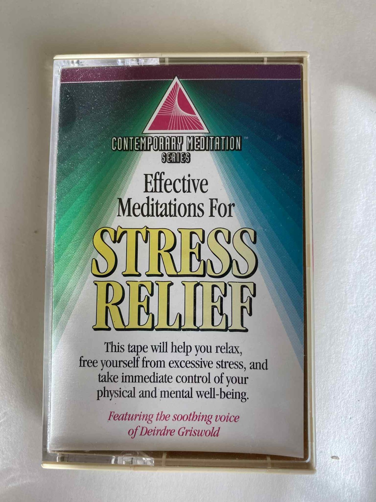Lot of 3 Self Help Audio Cassette Tapes (Meditation, Stress Relief, Anxiety)
