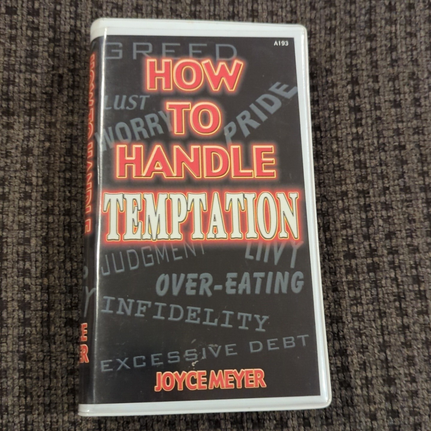 Set Of 5 Joyce Meyer Cassette Tapes. How To Handle Temptation Audiobook