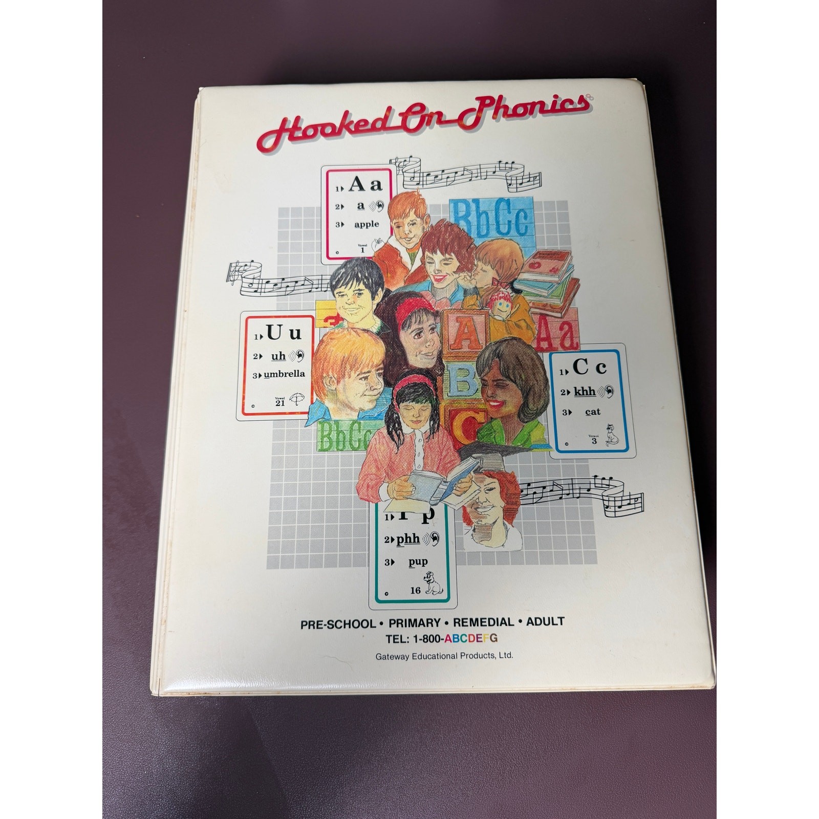 Vintage Hooked On Phonics Complete Set Cassettes Flash Cards Books Gateway 1989