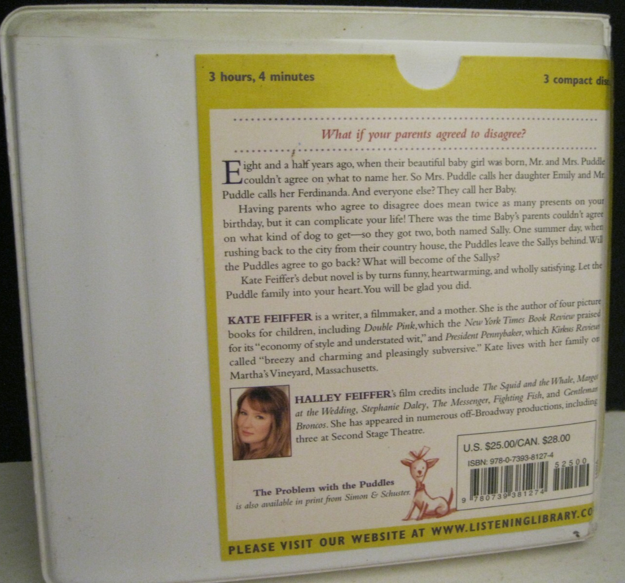 THE PROBLEM WITH THE PUDDLES AUDIO BOOK CD 3 DISCS 3 + HRS UNABRIDGED EX-LIBRARY