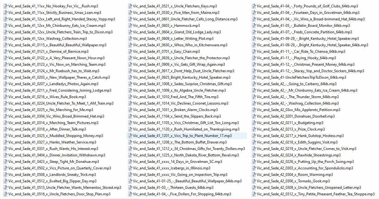 VIC AND SADE 350 Classic Oldtime Radio Shows MP3 On USB Flash Drive