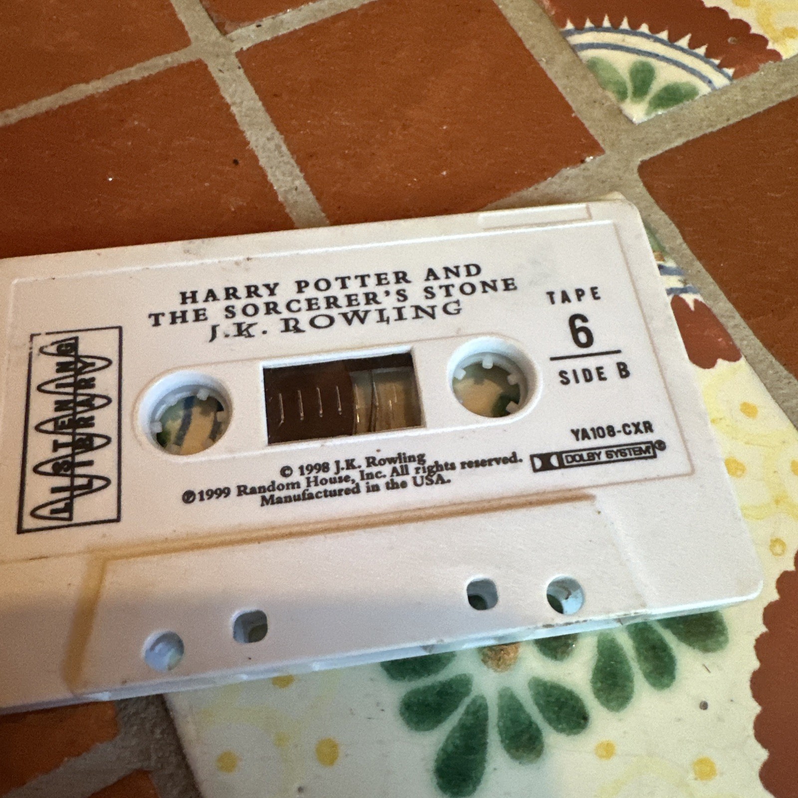 Harry Potter Sorcerer’s Stone J.K. Rowling Tape 1 And Tape 6