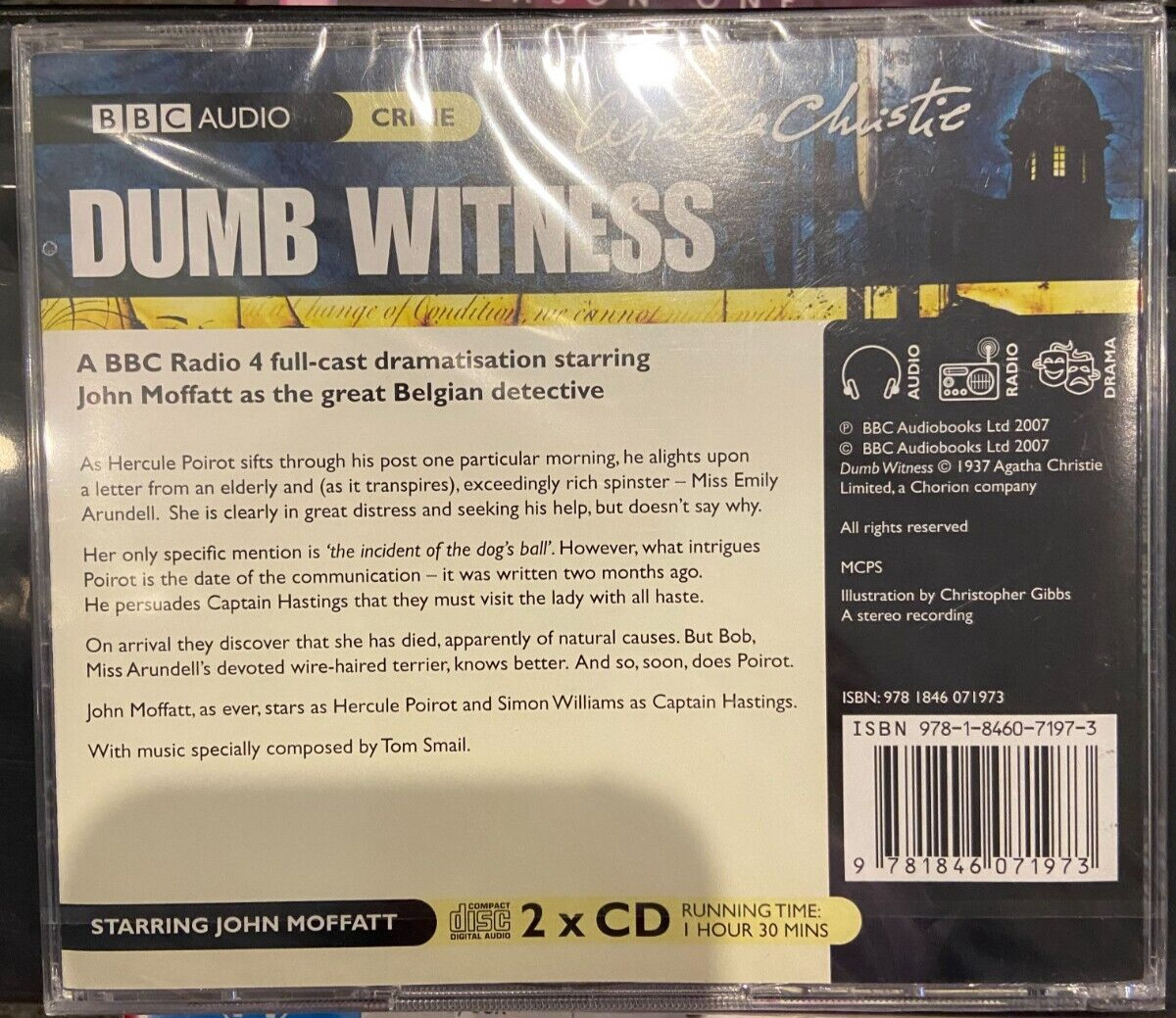 Agatha Christie Poirot — Dumb Witness NEW CD AUDIOBOOK (BBC Radio Dramatisation)
