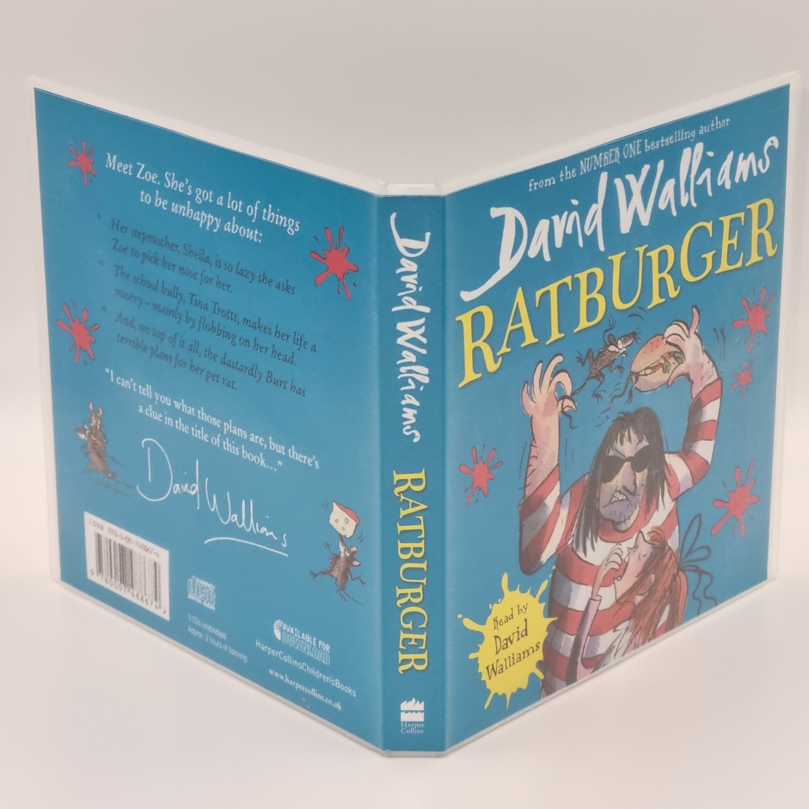 David Walliams AudioBook Ratburger 3 CD Audio Book 2012 Harper Collins