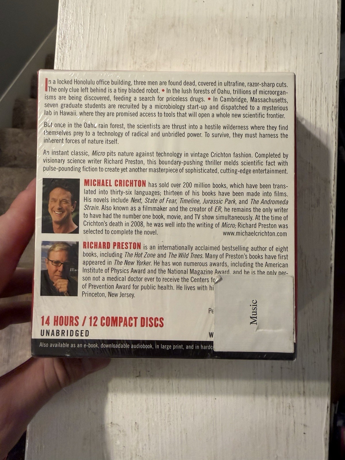 Micro Unabridged AUDIO BOOK CD thriller Michael Crichton Richard Preston SEALED