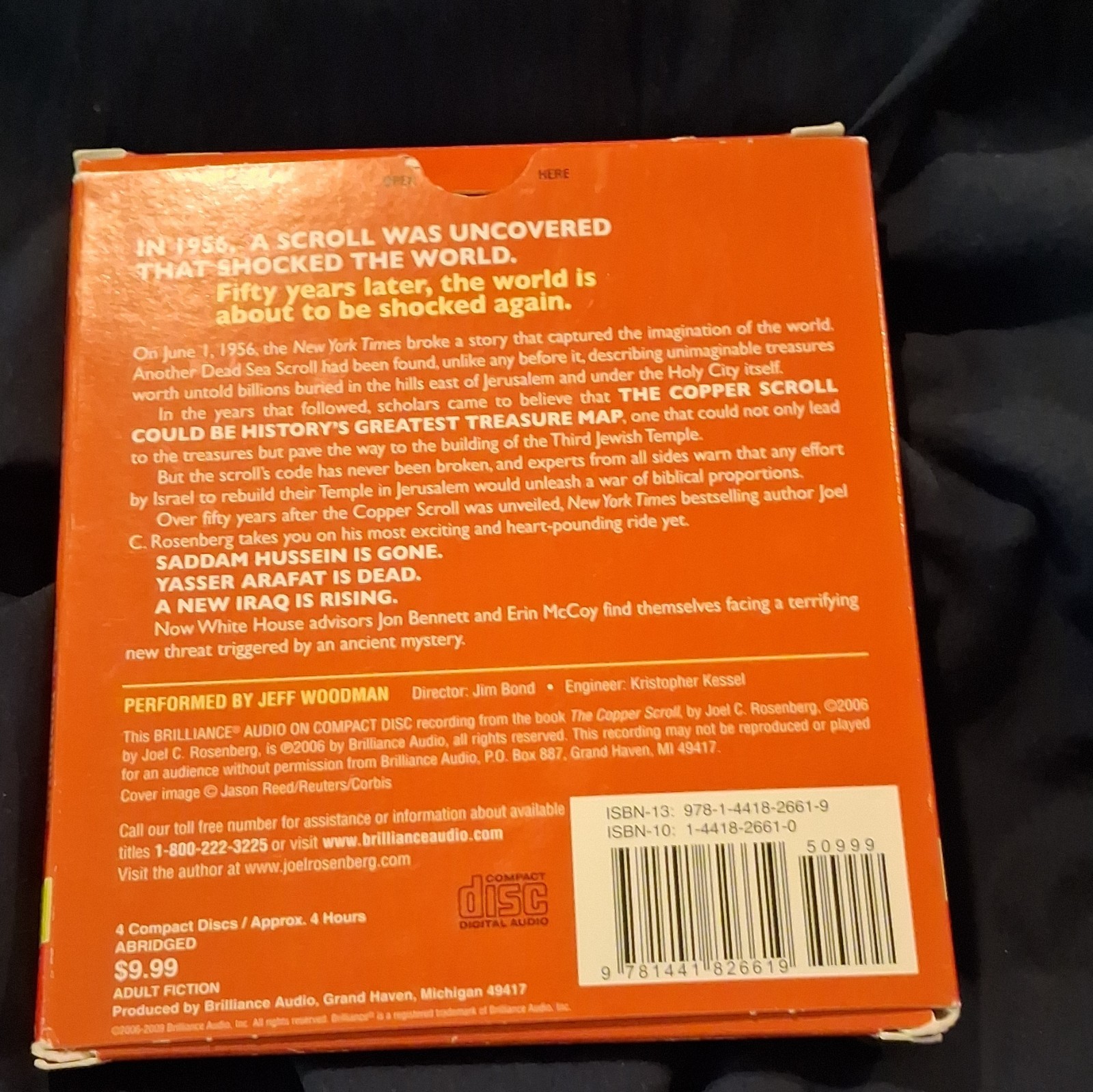 The Copper Scroll by Joel C Rosenberg: Used Audiobook I combine shipping