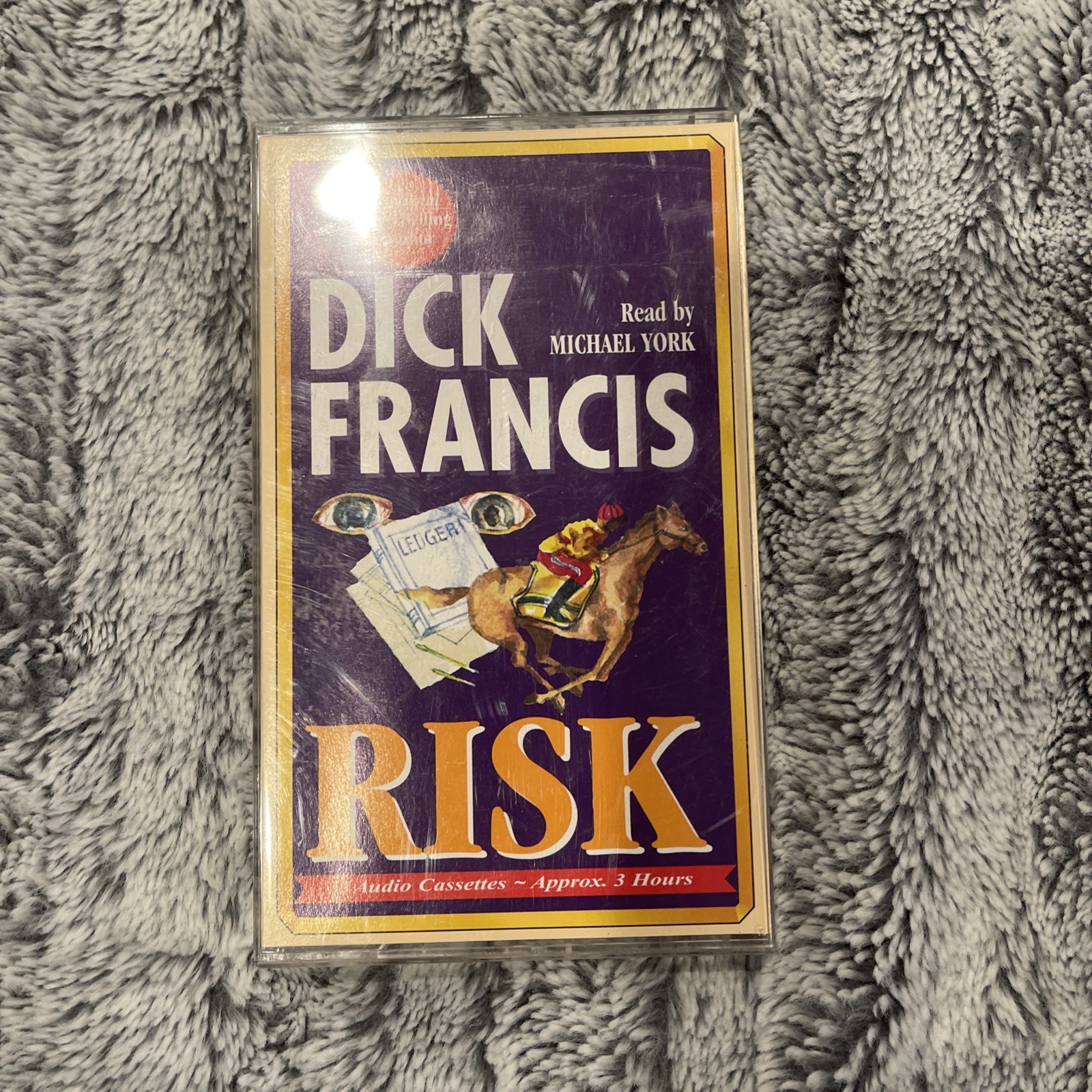 Dick Francis Risk Read by Michael York Mystery Audiobook on Cassette Tape