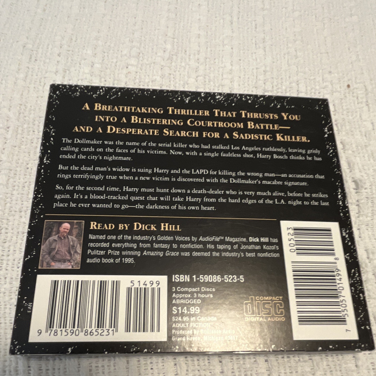 Brilliance Audio The Concrete Blonde by Michael Connelly Abridged CD Dick Hill