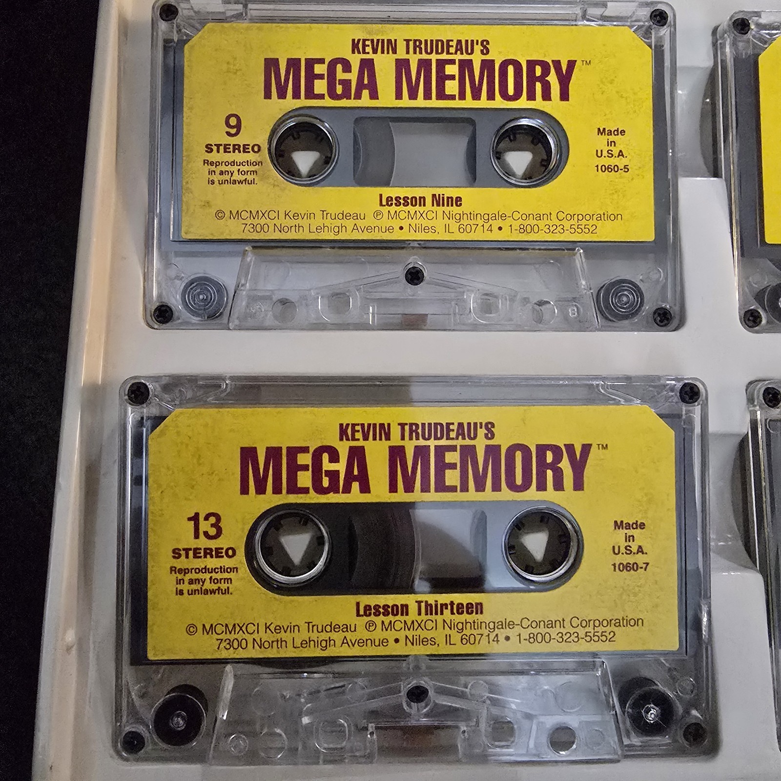 Kevin Trudeau’s Mega Memory Audio Cassette Pocket Guide As Seen on TV