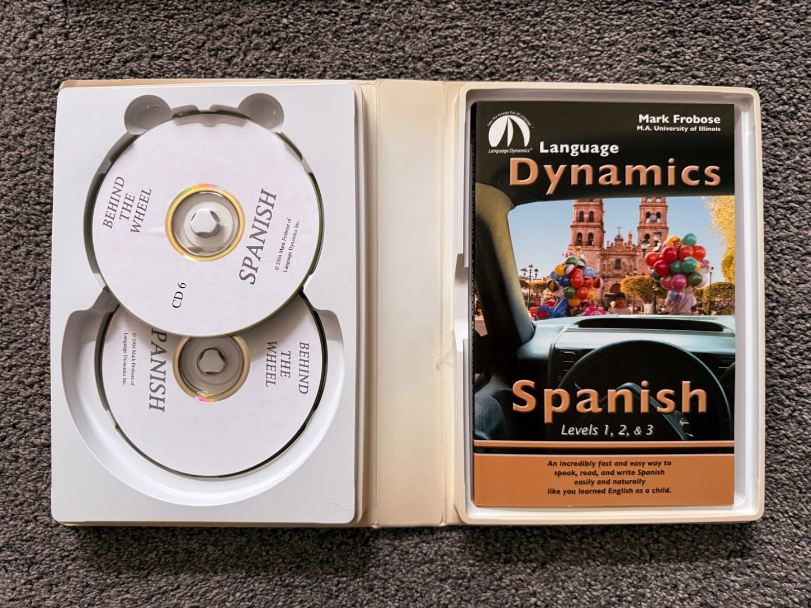 Learn Spanish w/ Behind the Wheel Spanish — Levels 1 & 2 by Mark Frobose