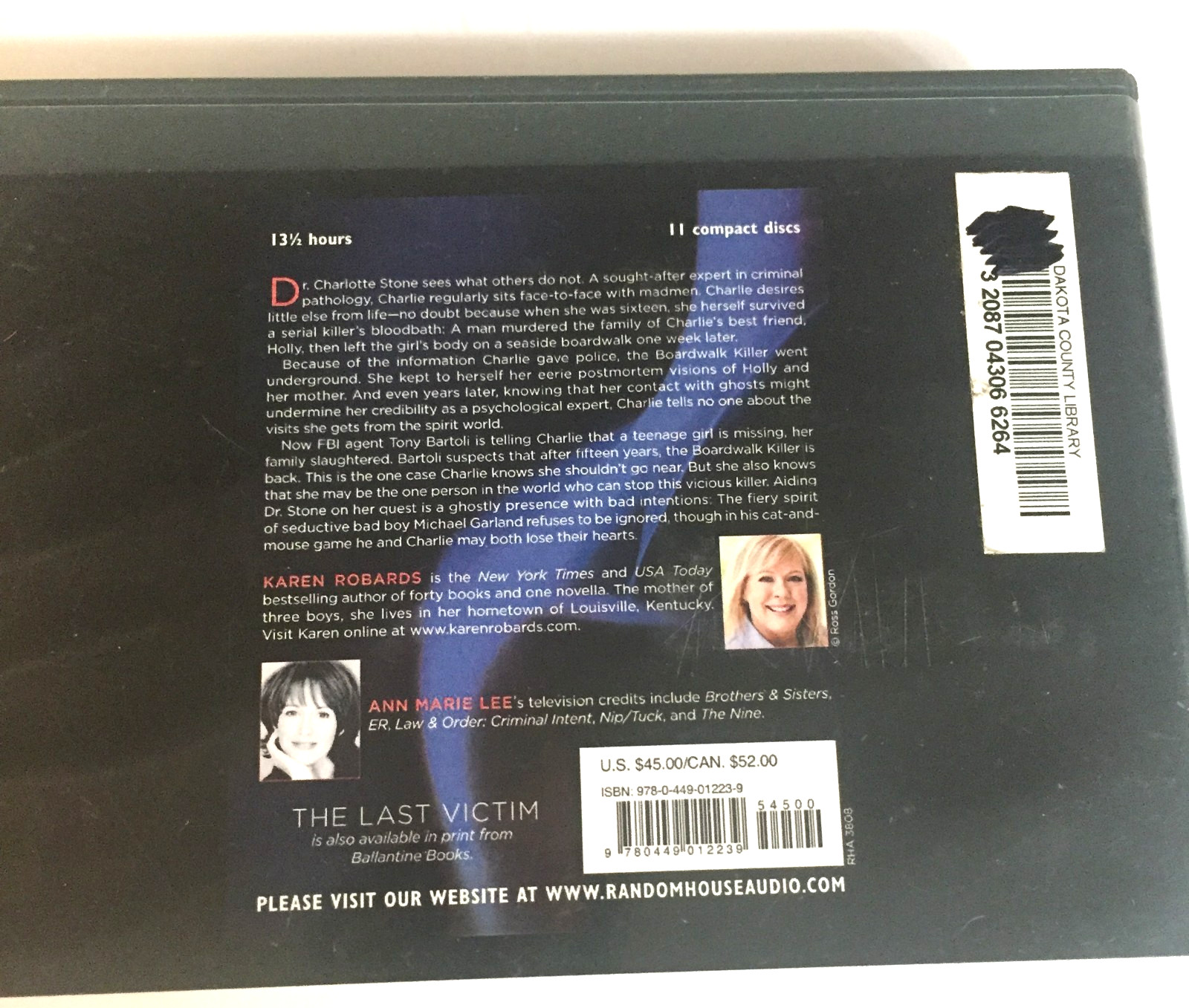 The Last Victim: Karen Robards 8 Audio CDs Ships Same Day With Tracking