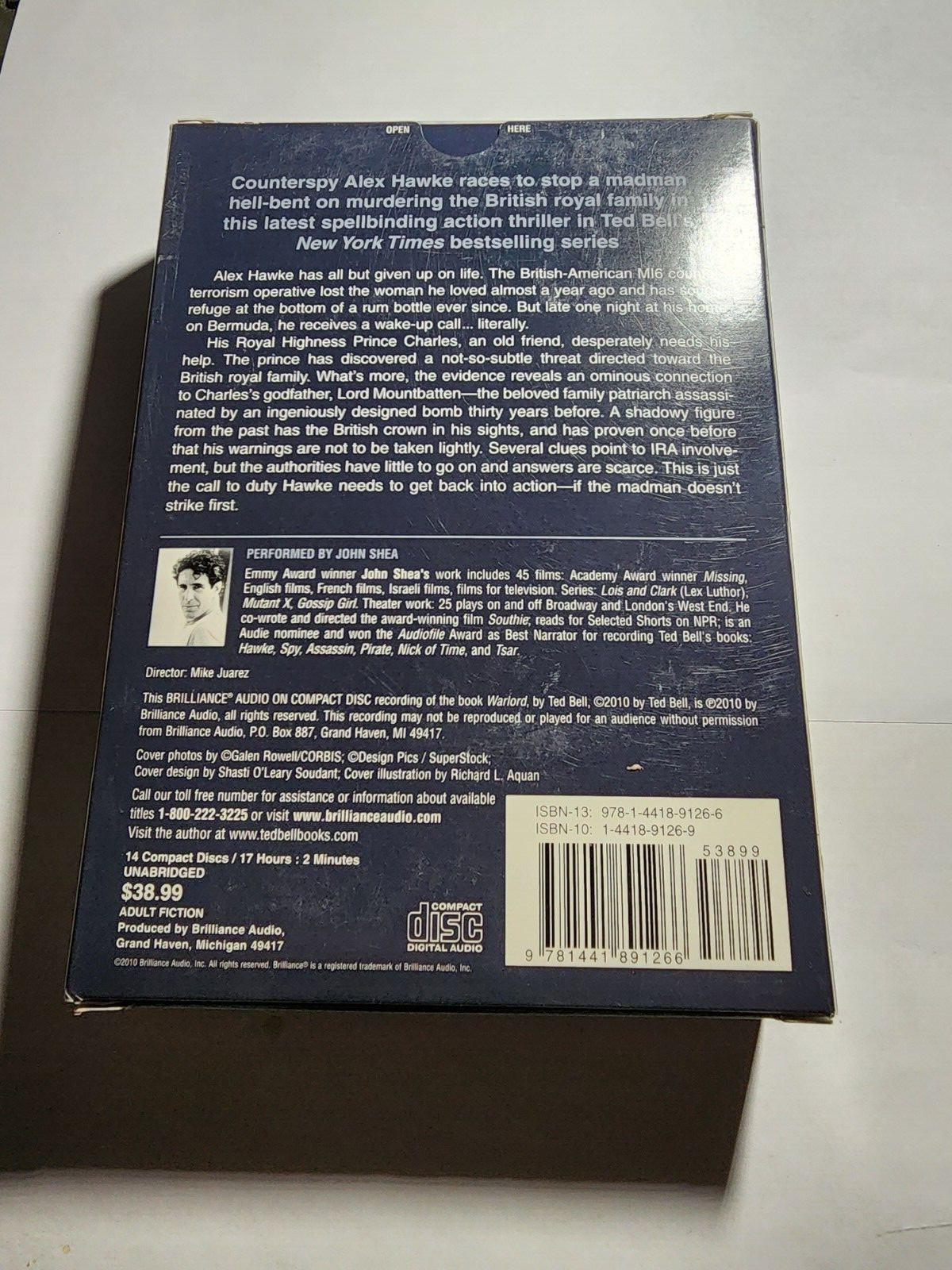 Warlord (Hawke Series) — Audio CD By Bell, Ted — VG+ B3