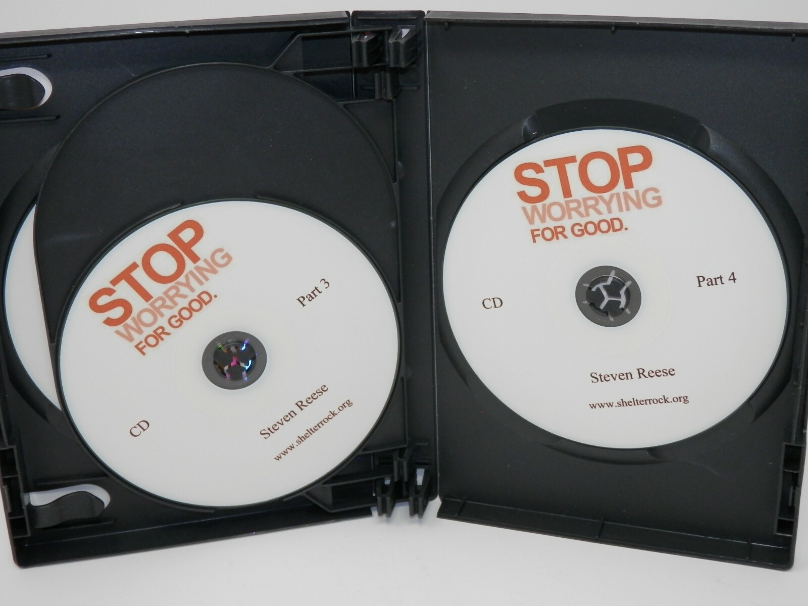 Stop Worrying For Good Steven Reese Audiobook — 4 Disks Shelter Rock Ministries