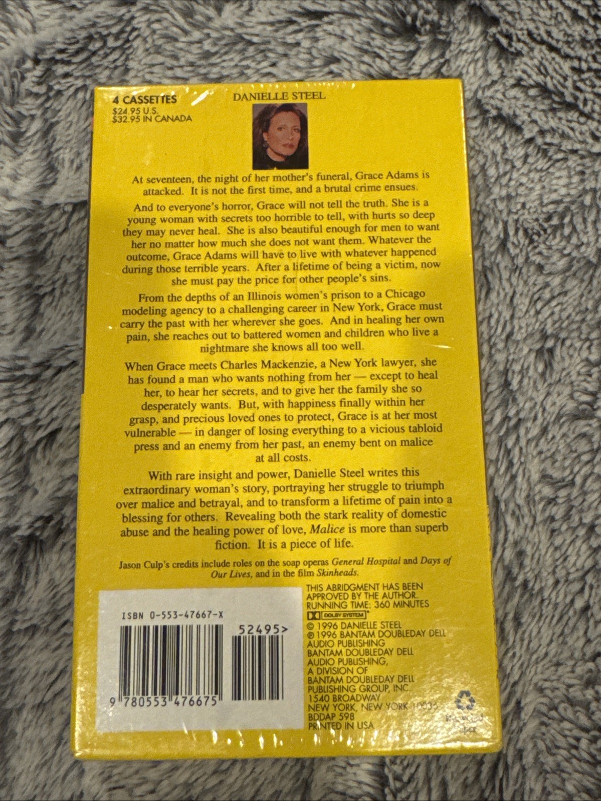 Danielle Steals Malice. Phantom Double Day Audio Publishing. New Sealed.