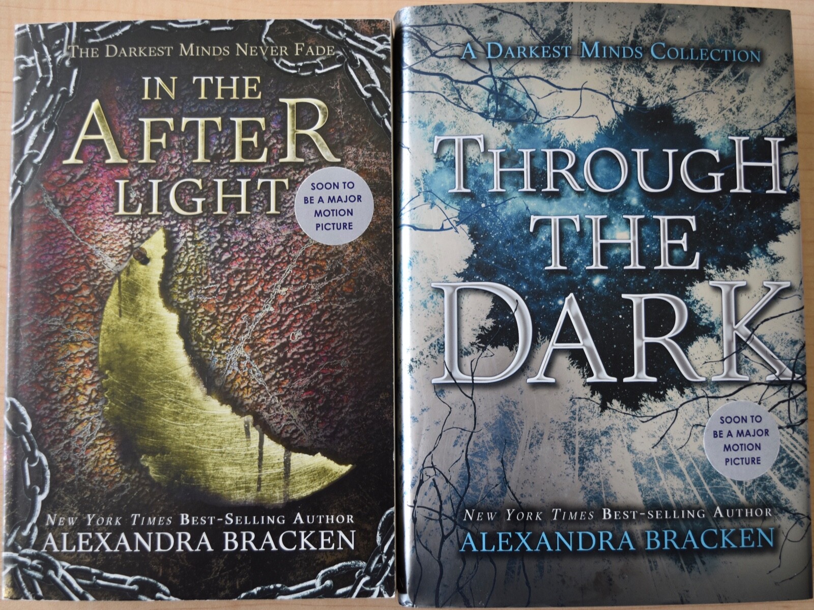 Lot of 2 Novels by Alexandra Bracken After Dark 2015 PB Through Dark 2015 1st HC