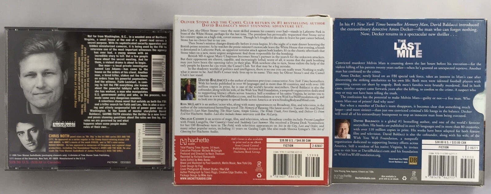 David Baldacci Audiobooks Lot Of 3 Saving Faith / Hells Corner / The Last Mile